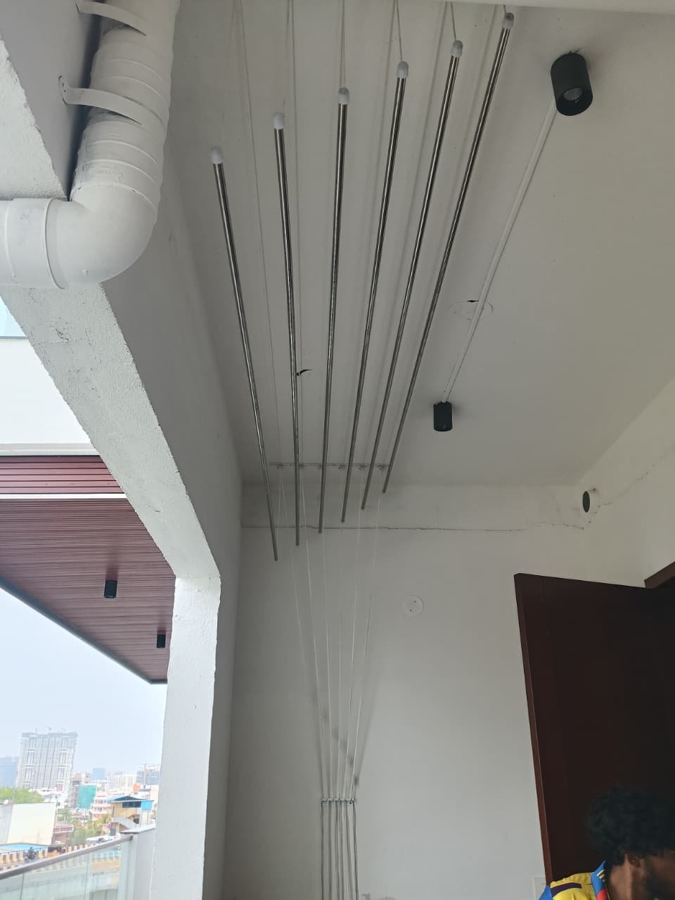Real project example for Ceiling Cloth Hangers